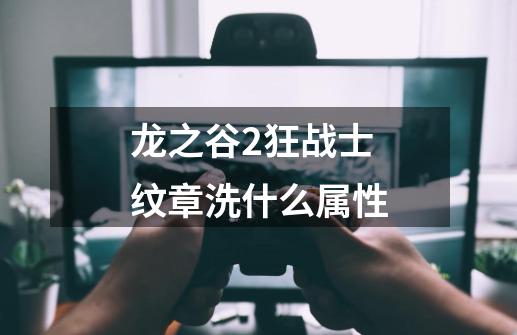 龙之谷2狂战士纹章洗什么属性-第1张-游戏信息-龙启网