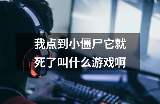 我点到小僵尸它就死了叫什么游戏啊-第1张-游戏信息-龙启网