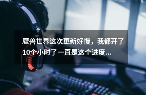 魔兽世界这次更新好慢,我都开了10个小时了一直是这个进度,而且我看文件夹大小也没增加 求大神解释啊。-第1张-游戏信息-龙启网