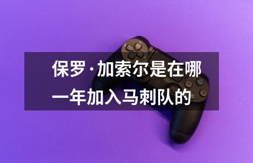 保罗·加索尔是在哪一年加入马刺队的-第1张-游戏信息-龙启网