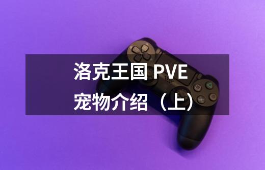 洛克王国 PVE宠物介绍(上)-第1张-游戏信息-龙启网