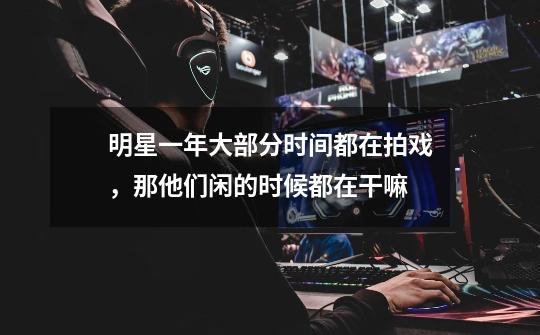 明星一年大部分时间都在拍戏，那他们闲的时候都在干嘛-第1张-游戏信息-龙启网