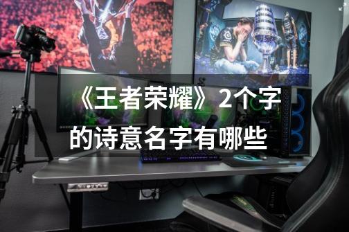 《王者荣耀》2个字的诗意名字有哪些-第1张-游戏信息-龙启网