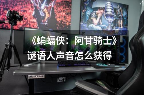 《蝙蝠侠:阿甘骑士》谜语人声音怎么获得-第1张-游戏信息-龙启网