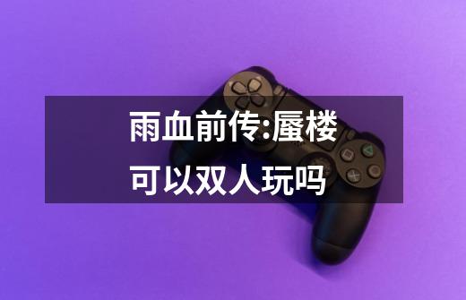 雨血前传:蜃楼可以双人玩吗-第1张-游戏信息-龙启网