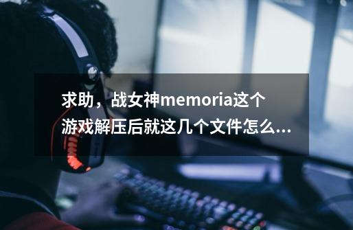 求助，战女神memoria这个游戏解压后就这几个文件怎么安装-第1张-游戏信息-龙启网