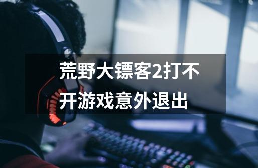 荒野大镖客2打不开游戏意外退出-第1张-游戏信息-龙启网