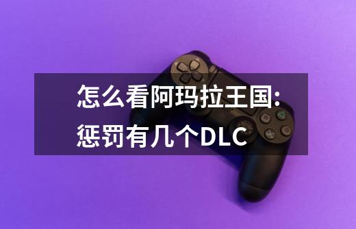 怎么看阿玛拉王国:惩罚有几个DLC-第1张-游戏信息-龙启网