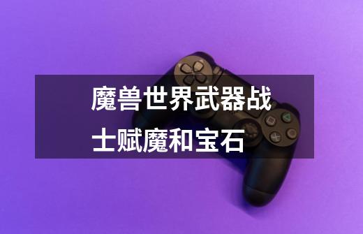 魔兽世界武器战士赋魔和宝石-第1张-游戏信息-龙启网