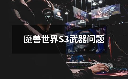 魔兽世界S3武器问题-第1张-游戏信息-龙启网
