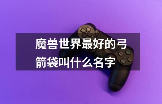 魔兽世界最好的弓箭袋叫什么名字-第1张-游戏信息-龙启网