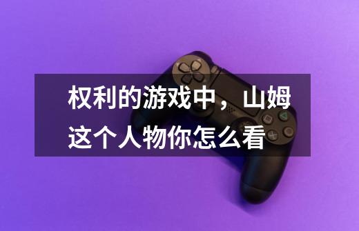 权利的游戏中,山姆这个人物你怎么看-第1张-游戏信息-龙启网