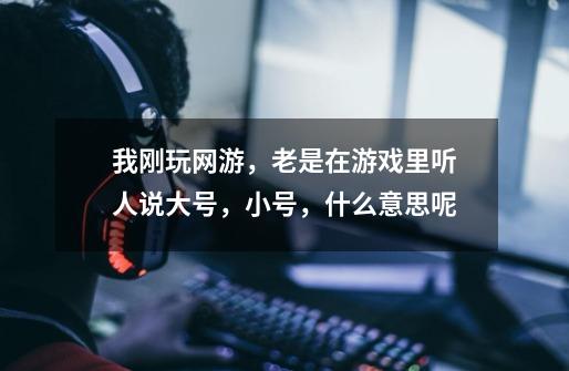 我刚玩网游,老是在游戏里听人说大号,小号,什么意思呢-第1张-游戏信息-龙启网