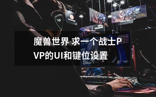 魔兽世界 求一个战士PVP的UI和键位设置-第1张-游戏信息-龙启网