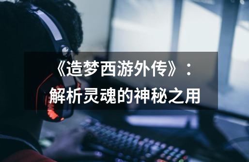 《造梦西游外传》:解析灵魂的神秘之用-第1张-游戏信息-龙启网