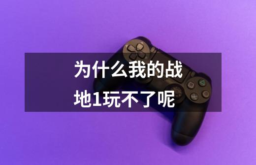 为什么我的战地1玩不了呢-第1张-游戏信息-龙启网