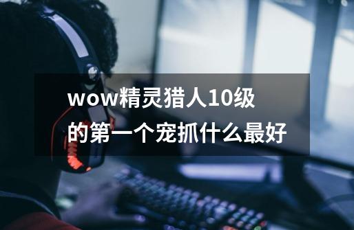 wow精灵猎人10级的第一个宠抓什么最好-第1张-游戏信息-龙启网