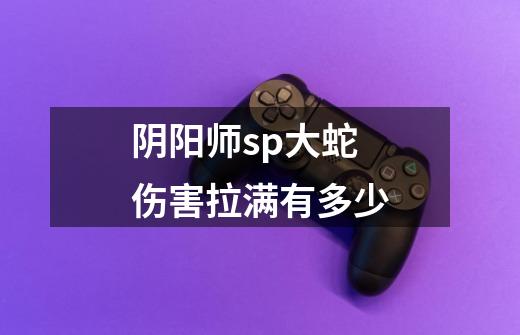阴阳师sp大蛇伤害拉满有多少-第1张-游戏信息-龙启网