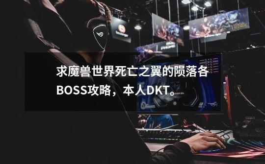 求魔兽世界死亡之翼的陨落各BOSS攻略,本人DKT。-第1张-游戏信息-龙启网