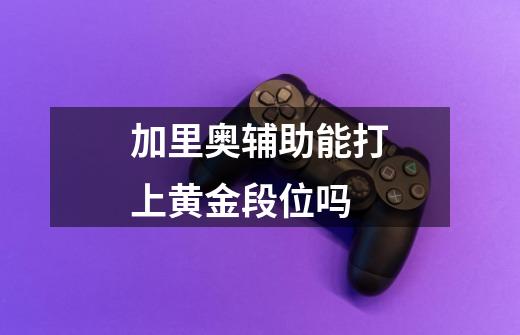 加里奥辅助能打上黄金段位吗-第1张-游戏信息-龙启网