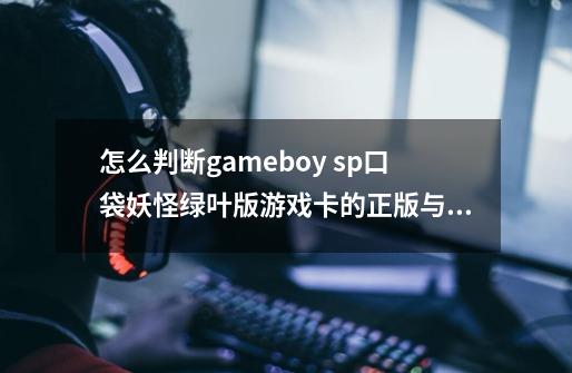 怎么判断gameboy sp口袋妖怪绿叶版游戏卡的正版与盗版-第1张-游戏信息-龙启网