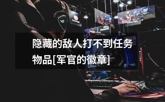 隐藏的敌人打不到任务物品[军官的徽章]-第1张-游戏信息-龙启网