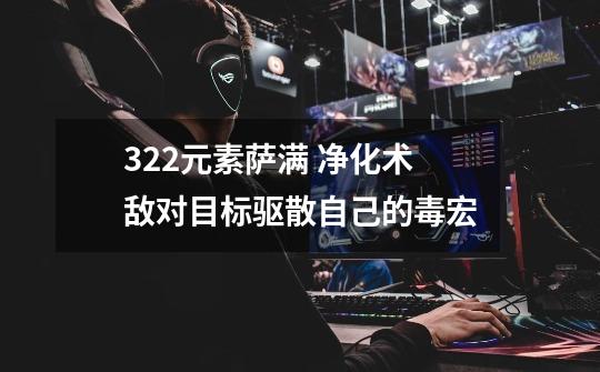 3.22元素萨满 净化术敌对目标+驱散自己的毒宏-第1张-游戏信息-龙启网