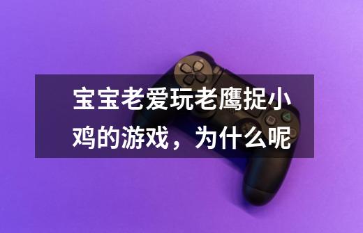 宝宝老爱玩老鹰捉小鸡的游戏,为什么呢-第1张-游戏信息-龙启网