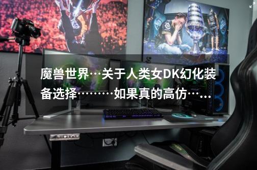 魔兽世界…关于人类女DK幻化装备选择………如果真的高仿…追加N分…-第1张-游戏信息-龙启网