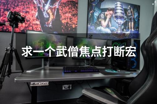求一个武僧焦点打断宏-第1张-游戏信息-龙启网