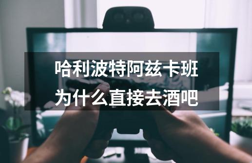 哈利波特阿兹卡班为什么直接去酒吧-第1张-游戏信息-龙启网