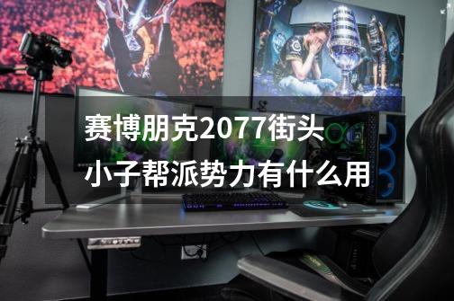 赛博朋克2077街头小子帮派势力有什么用-第1张-游戏信息-龙启网
