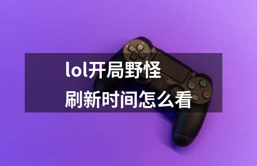 lol开局野怪刷新时间怎么看-第1张-游戏信息-龙启网