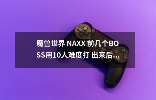 魔兽世界 NAXX 前几个BOSS用10人难度打 出来后调成25人难度去打4DK-第1张-游戏信息-龙启网