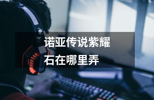 诺亚传说紫耀石在哪里弄-第1张-游戏信息-龙启网