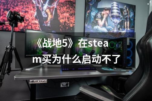 《战地5》在steam买为什么启动不了-第1张-游戏信息-龙启网