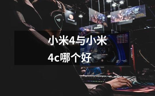 小米4与小米4c哪个好-第1张-游戏信息-龙启网