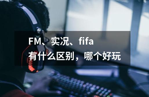 FM、实况、fifa有什么区别，哪个好玩-第1张-游戏信息-龙启网