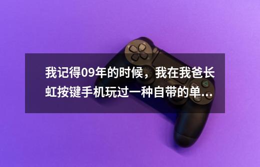 我记得09年的时候,我在我爸长虹按键手机玩过一种自带的单机游戏,好像是讲大侠的,是从上面往下看的,-第1张-游戏信息-龙启网