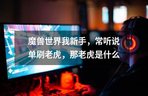 魔兽世界我新手,常听说单刷老虎,那老虎是什么-第1张-游戏信息-龙启网