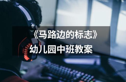 《马路边的标志》幼儿园中班教案-第1张-游戏信息-龙启网