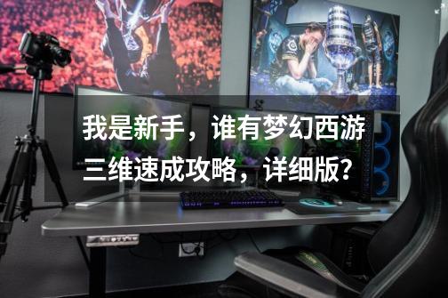 我是新手,谁有梦幻西游三维速成攻略,详细版?-第1张-游戏信息-龙启网