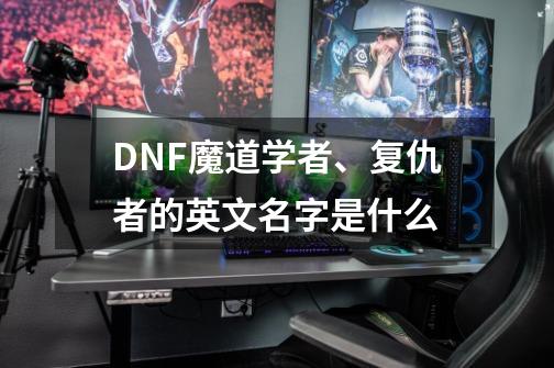 DNF魔道学者、复仇者的英文名字是什么-第1张-游戏信息-龙启网