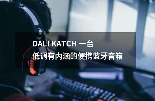 DALI KATCH 一台低调有内涵的便携蓝牙音箱-第1张-游戏信息-龙启网