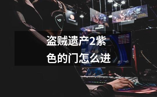 盗贼遗产2紫色的门怎么进-第1张-游戏信息-龙启网
