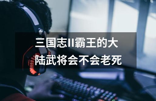 三国志II霸王的大陆武将会不会老死-第1张-游戏信息-龙启网