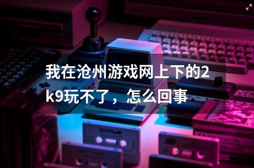 我在沧州游戏网上下的2k9玩不了，怎么回事-第1张-游戏信息-龙启网