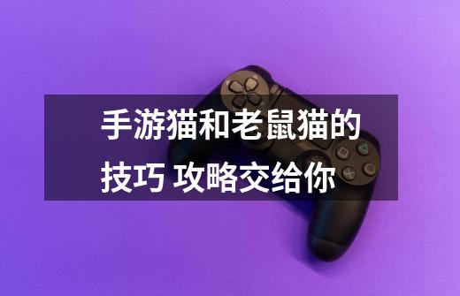 手游猫和老鼠猫的技巧 攻略交给你-第1张-游戏信息-龙启网