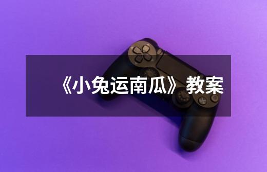 《小兔运南瓜》教案-第1张-游戏信息-龙启网