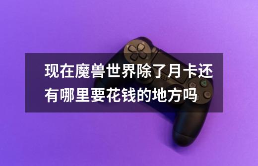 现在魔兽世界除了月卡还有哪里要花钱的地方吗-第1张-游戏信息-龙启网